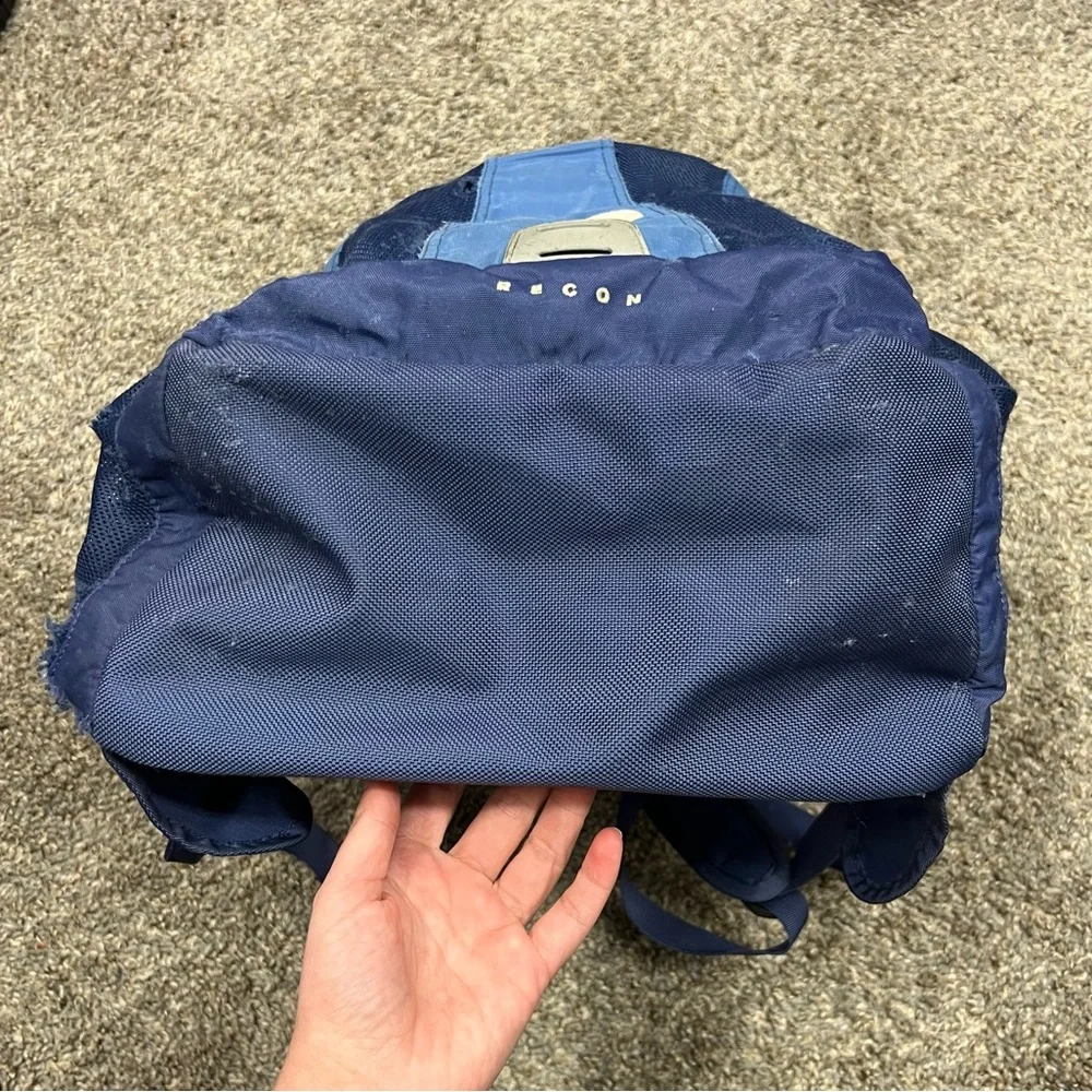The north‎ face backpack womens blue recon hiking bag outdoor